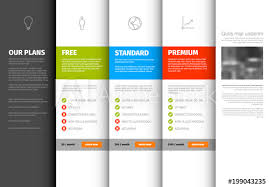 Product Service Pricing Comparison Table Template Buy