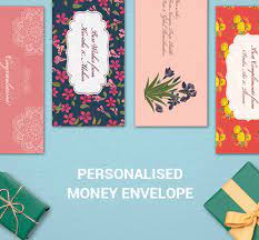 money envelope personalised