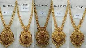 latest gold long haram design with