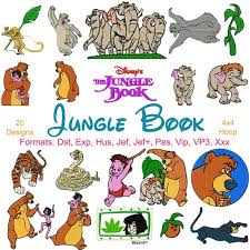 Disney Jungle Book Machine Embroidery