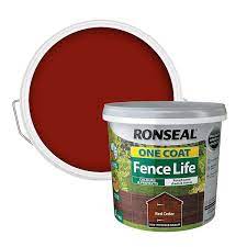 Ronseal One Coat Fence Life Paint Red