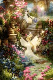 Mystical Fairy Garden Background