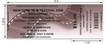 film festival tickets design and print