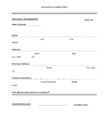 Free Printable Fax Cover Sheet Generic Employment Application Blank