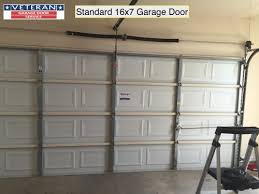 what is considered a standard garage door