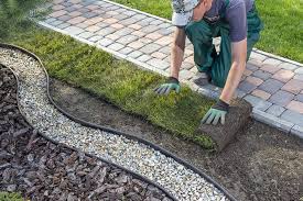 Laying sod to start new lawns begins with preparing the ground and ends with careful watering. 5 Essential Steps For Laying Sod Next To Concrete Pepper S Home Garden