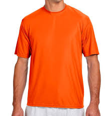 a4 n3142 cooling performance crew t shirt safety orange l