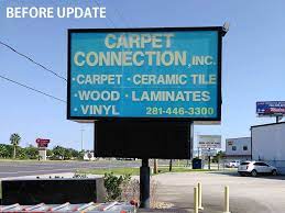 carpet connection led retrofit sign