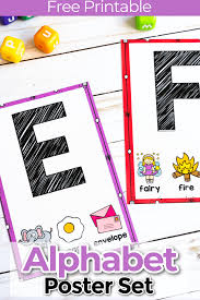 free uppercase letter alphabet posters