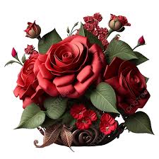 red rose flowers bouquet