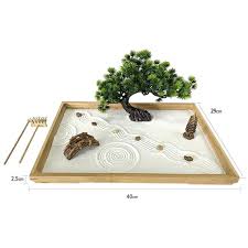 Kit Mini Zen Garden With Bonsai For