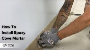 how to install epoxy cove mortar you