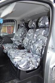 Grey Camo Seat Cover For Vauxhall
