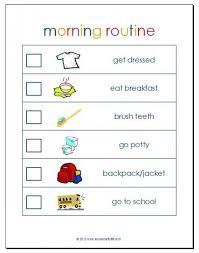 Great Back To School Ideas Morning Routine Printable