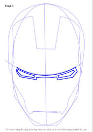 how to draw iron man s helmet iron man