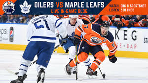 As the oilers look to make it five wins in a row, the toronto maple leafs will try to bounce back from a poor effort in vancouver by taking care of business in edmonton on hockey night. Live Blog Oilers Vs Maple Leafs Nhl Com