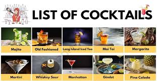 100 Cocktail Names Useful List Of