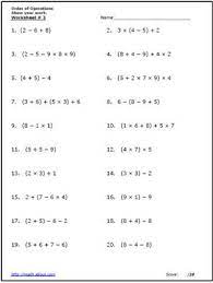 Free printable 8th grade math worksheets. Use These Free Algebra Worksheets To Practice Your Order Of Operations With Images Szamtan Tanitas Feladatlapok