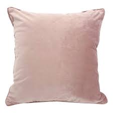 dusty pink velvet cushion cover blush