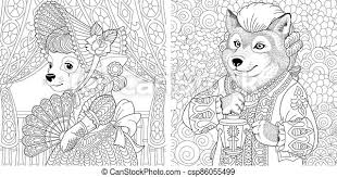 Dogman addition coloring check out this free dogman coloring page. Coloring Pages With Dog And Wolf Coloring Page Dog Lady And Wolf Man Line Art Drawing For Adult Or Kids Coloring Book In Canstock