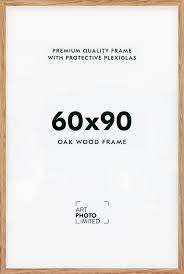 oak wooden frame 60x90cm premium