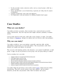 Case study learning tool