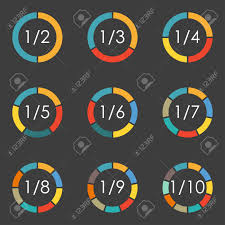 Circular Diagram Set Pie Chart Template Circle Infographics