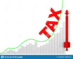 Tax The Growth Chart Stock Illustration Illustration Of
