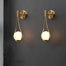 2020 Nordic Black Golden Wall Lamp White Glass Shade Bedroom Bedside Restaurant Aisle Wall Sconce Modern Bathroom Indoor Lighting Fixtures From Flymall 45 86 Dhgate Com