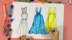Hướng dẫn cách học tập vẽ váy thời trang quần áo dạ hội | Dạy bé học -  Hướng dẫn vẽ đơn giản và đẹp nhất - Foci - Thời Trang Cao
