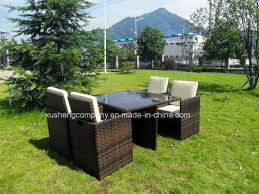 Cube Rattan Garden Furniture Set