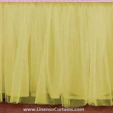 yellow tulle bed skirt dust ruffle