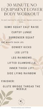 30 minute at home leg workout no