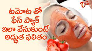 excellent results with tomato face pack