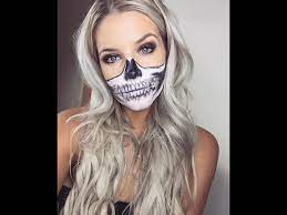 beginner halloween makeup skull mask