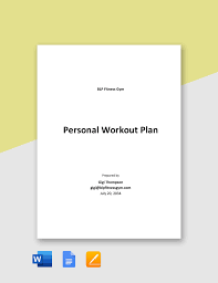 gym plan template in pdf free
