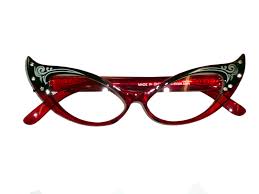 Vintage cat eye rivet sunglasses women luxury brand designer sun glasses retro. Vintage Cat Eyeglasses Assortment 1950s Or 1960s 323330 Black Clear Walmart Com Walmart Com