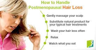 how to handle postmenopausal hair loss