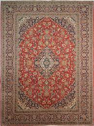 kashan persian rug red 405 x 299 cm