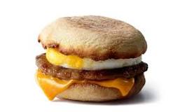 How many calories in the sausage sausage and egg McMuffin?
