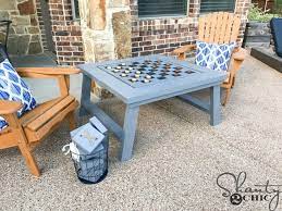 Diy Outdoor Game Table Shanty 2 Chic