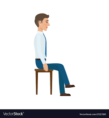 suit side view isolated vector image
