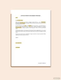 23 business letter of intent templates