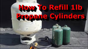 how to refill 1lb propane cylinders