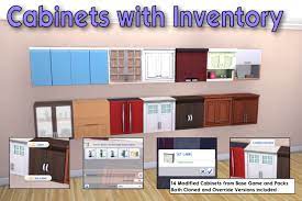 mod the sims cabinets with inventory
