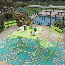 Foldable Square Outdoor Bistro Set