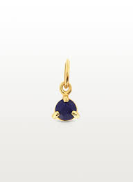 small lapis lazuli pendant mana gold