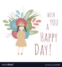 happy day royalty free vector image