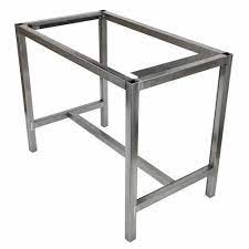 stainless steel table frame size