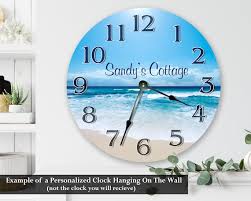 10 5 Wall Clock Weathered Beachy Boards